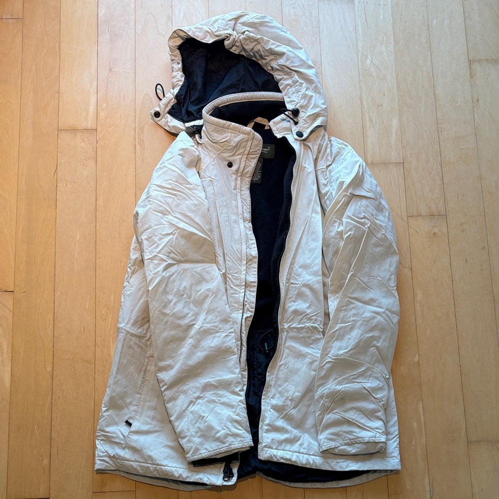 Eddie Bauer Black and Cream Jacket